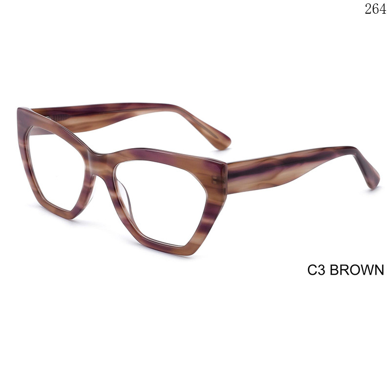 Dachuan Optical H2808 China Supplier Hot Fashion Acetate Optical Glasses Armações Ópticas with Cateye Shape (8)